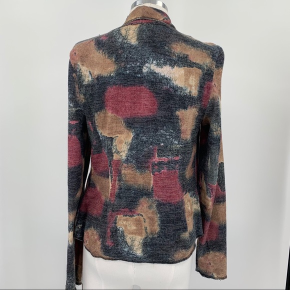 Alberto Makali Blue Tie Front Waterfall Cardigan - Picture 2 of 8